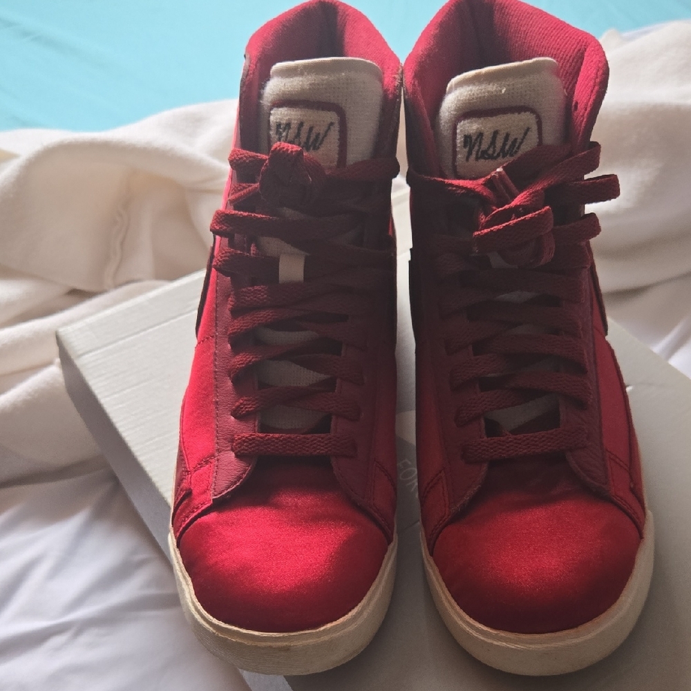Nike Red High-Top Sneakers